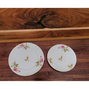 Thames Porcelain China 7" and 6" "Moss Rose" replacement plates